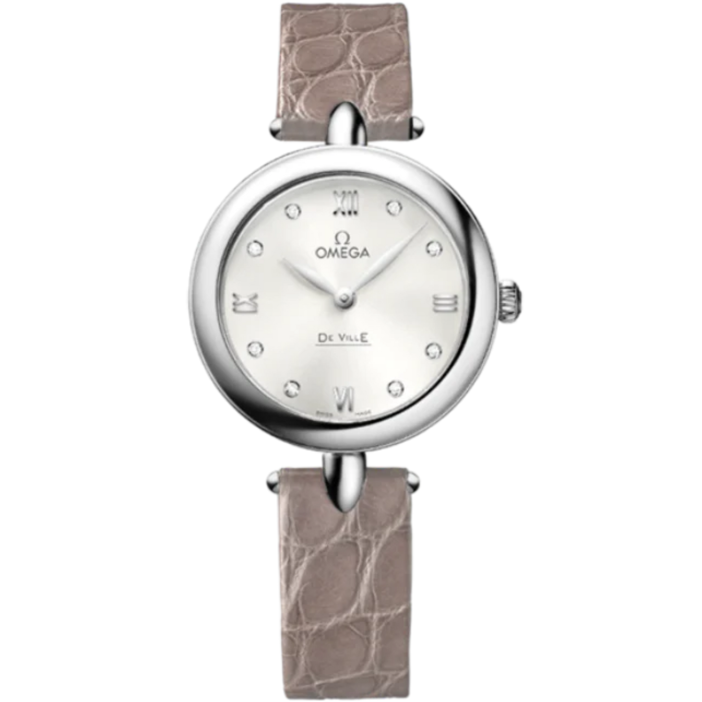 DE VILLE PRESTIGE DEWDROP 27 MM STAINLESS STEEL WITH SILVER DIAL