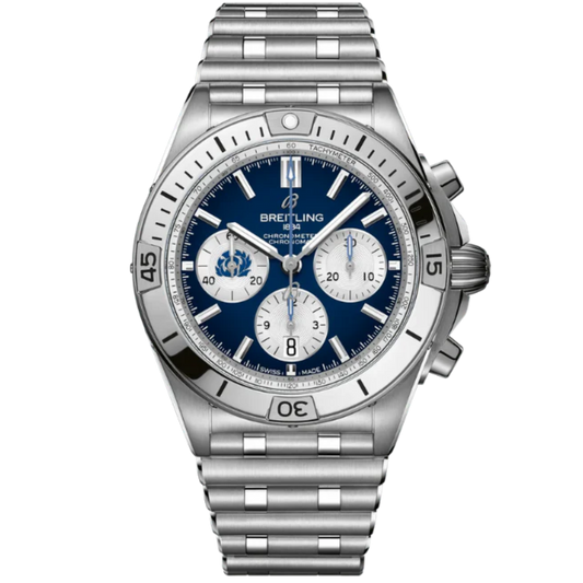 CHRONOMAT B01 SIX NATIONS SCOTLAND 42 MM STAINLESS STEEL WITH BLUE DIAL
