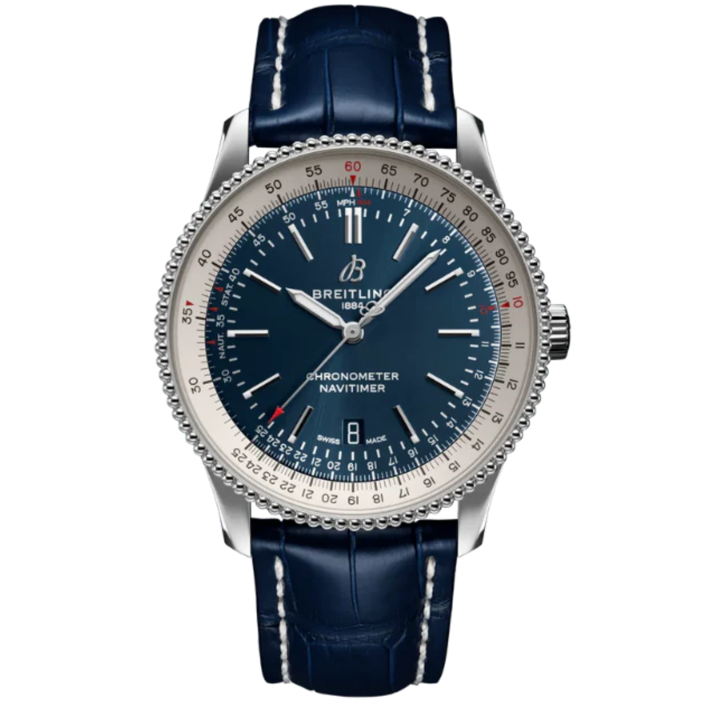 NAVITIMER AUTOMATIC 41 MM STAINLESS STEEL WITH BLUE DIAL