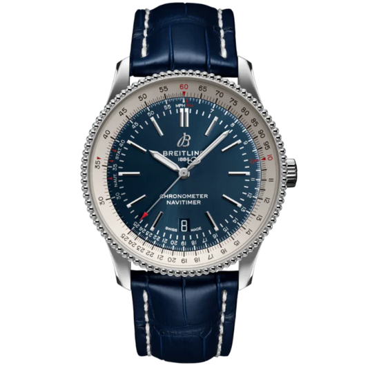 NAVITIMER AUTOMATIC 41 MM STAINLESS STEEL WITH BLUE DIAL