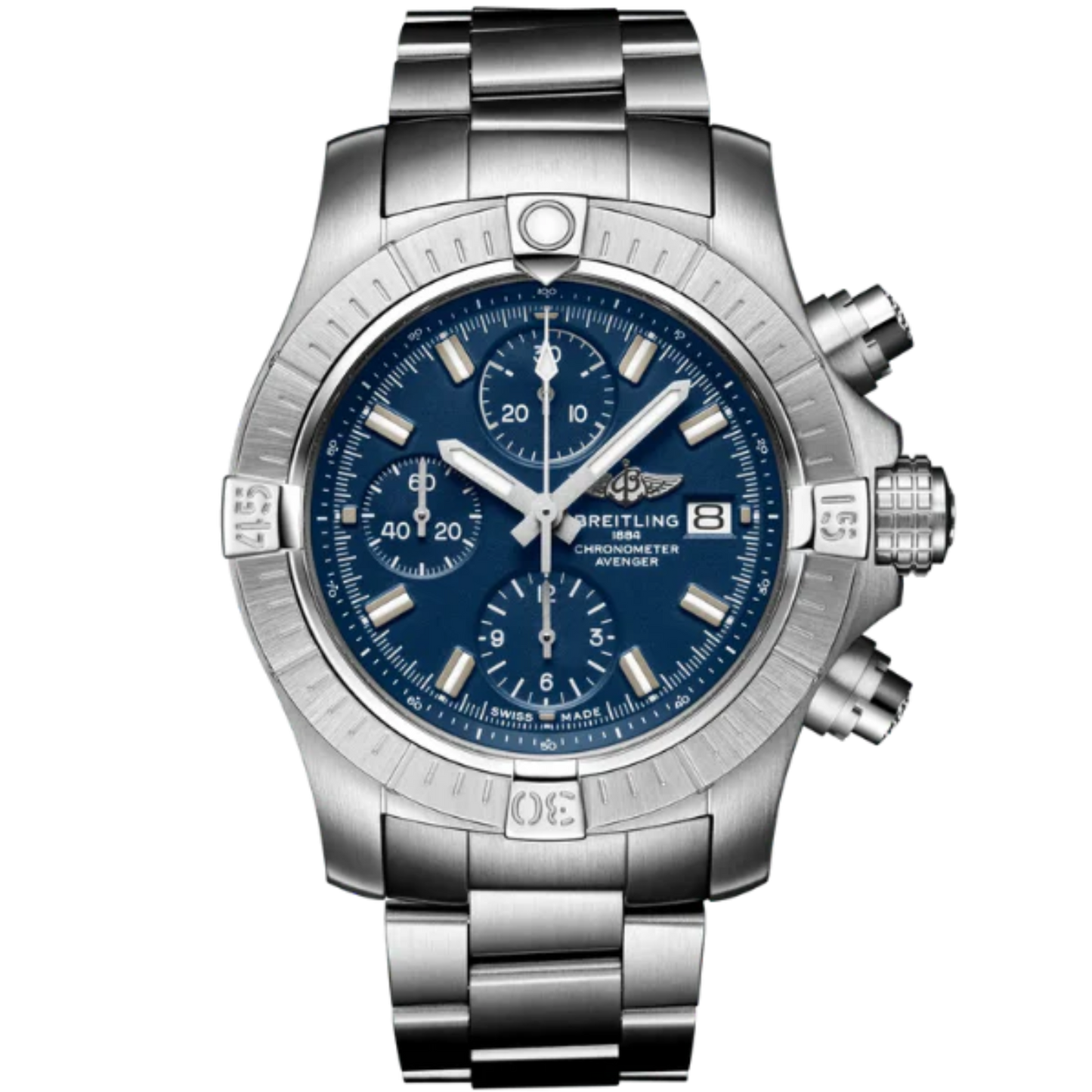 AVENGER CHRONOGRAPH 43 MM STAINLESS STEEL WITH BLUE DIAL