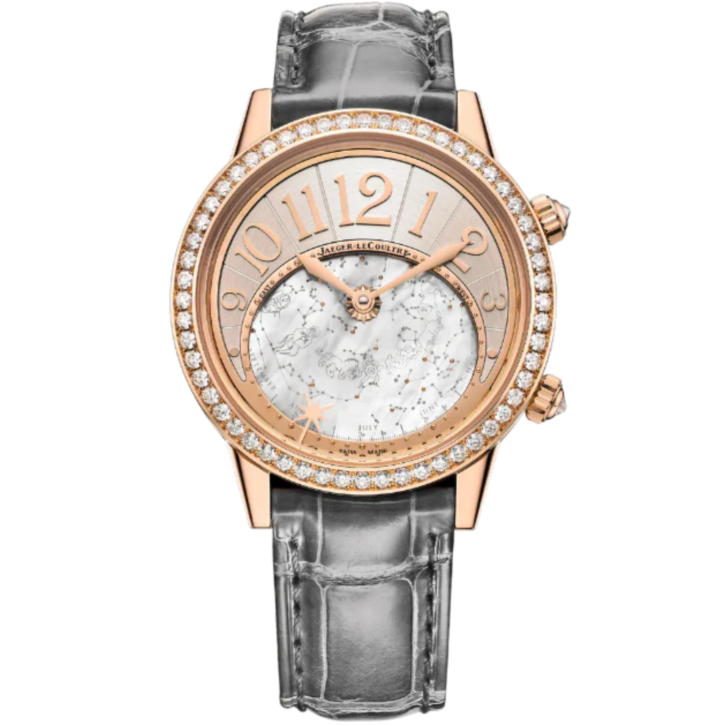 RENDEZ-VOUS JEWELLERY CELESTIAL 37 MM 18K ROSE GOLD WITH SILVER GREY DIAL
