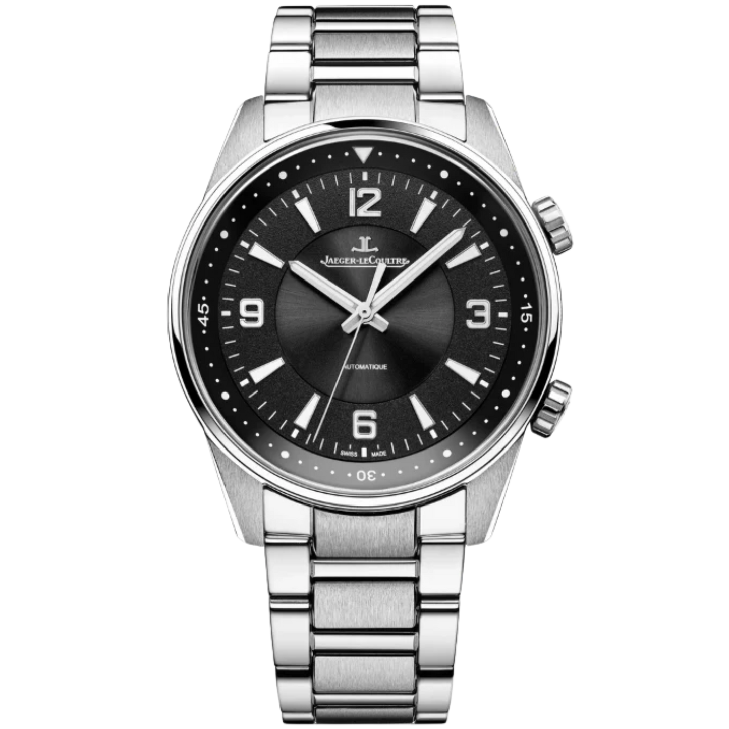 POLARIS AUTOMATIC 41 MM STAINLESS STEEL WITH BLACK SUNBURST GRAINED DIAL