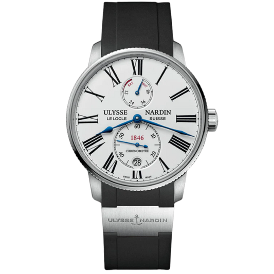 MARINE TORPILLEUR 42 MM STAINLESS STEEL WITH WHITE DIAL