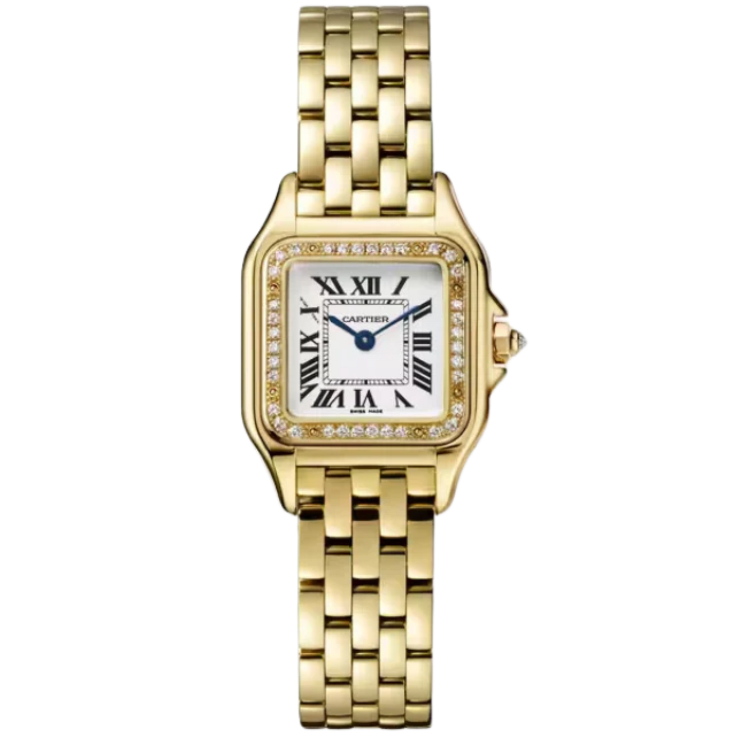 PANTHERE DE CARTIER 30 MM 18K YELLOW GOLD WITH SILVER DIAL