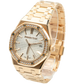 Royal Oak Selfwinding 50th Anniversary 34MM 18-Carat Pink Gold Bracelet Silver-Toned Dial With Grande Tapisserie Pattern 18-Carat Pink Gold Case Bezel Set With Brilliant-Cut Diamonds