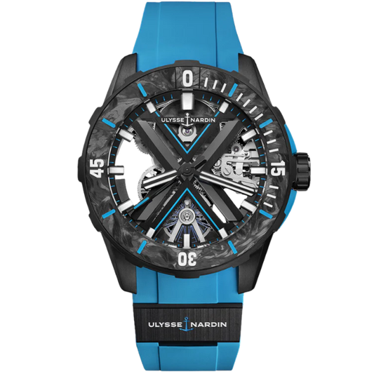 DIVER X SKELETON AZURE 44 MM TITANIUM WITH OPENWORKED DIAL