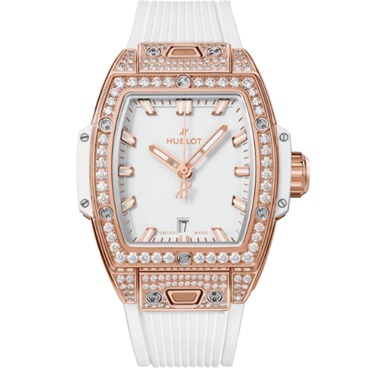SPIRIT OF BIG BANG 32 MM KING GOLD WHITE PAVÉ