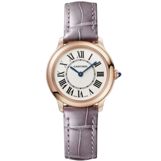 RONDE LOUIS DE CARTIER 29 MM 18K ROSE GOLD WITH SANDBLASTED BEIGE DIAL