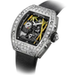 RM 26-01 Tourbillon Panda Black Alligator Strap White Gold Diamond Set Case