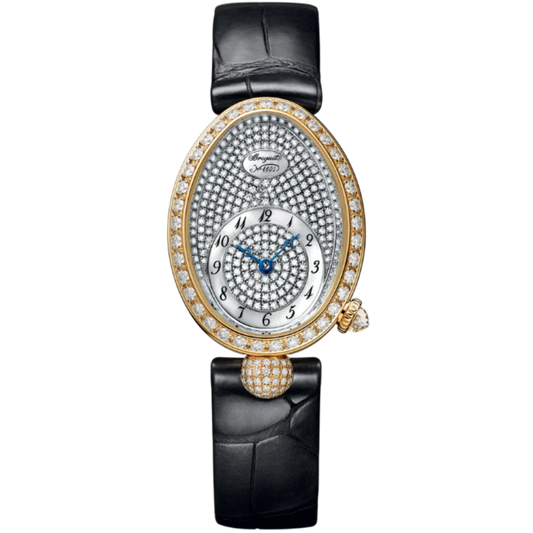 REINE DE NAPLES 8928 33 MM YELLOW GOLD WITH MOTHER OF PEARL - DIAMONDS DIAL