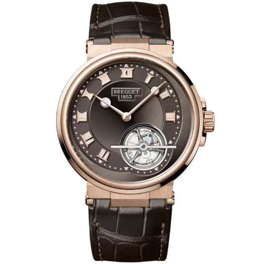 MARINE TOURBILLON 5577 42 MM ROSE GOLD WITH SUNBURST SLATE GREY DIAL