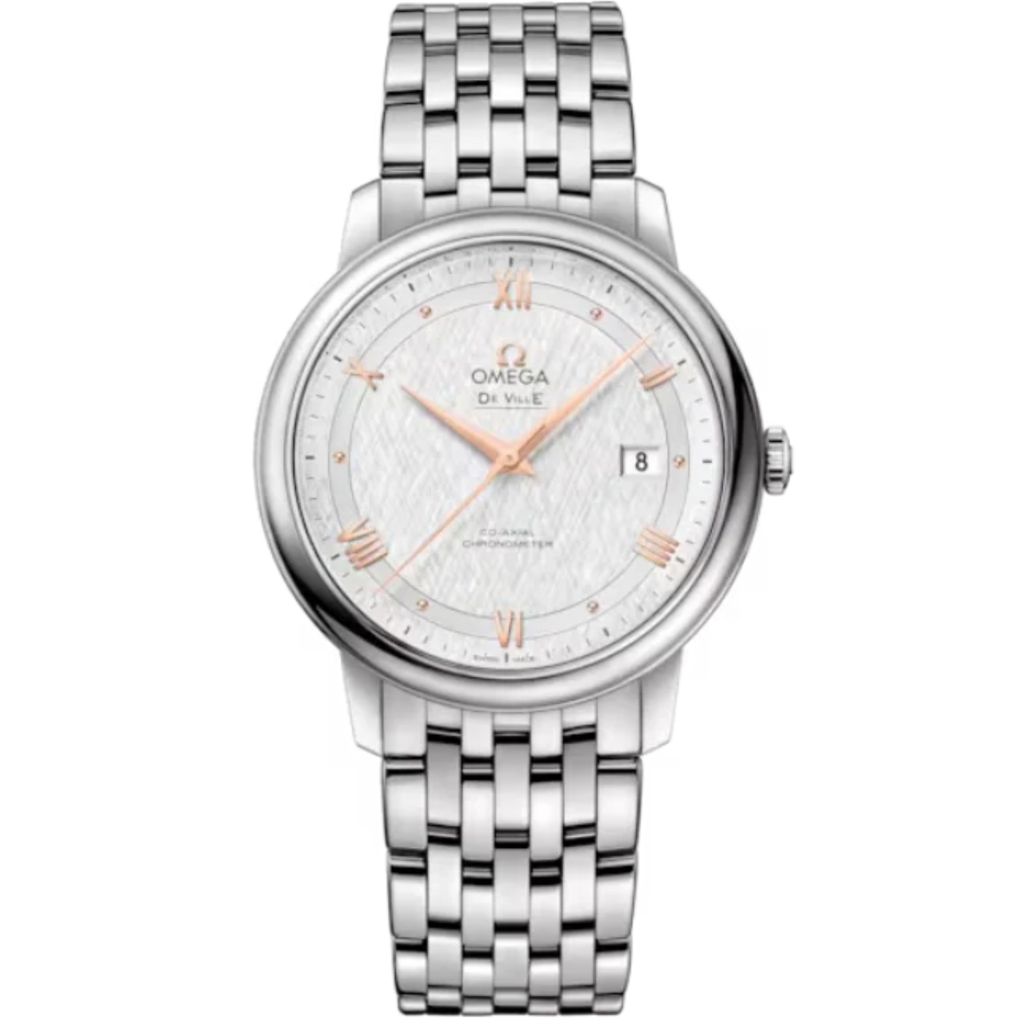 DE VILLE PRESTIGE 39 MM STAINLESS STEEL WITH SILVER DIAL