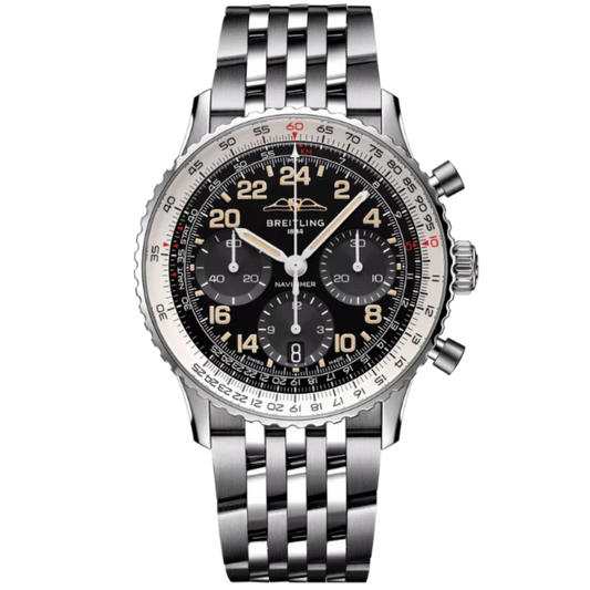 NAVITIMER B02 CHRONOGRAPH COSMONAUTE 41 MM STAINLESS STEEL WITH BLACK DIAL
