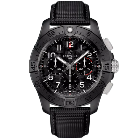 AVENGER B01 CHRONOGRAPH NIGHT MISSION 44 MM CERAMIC WITH CARBON BLACK DIAL