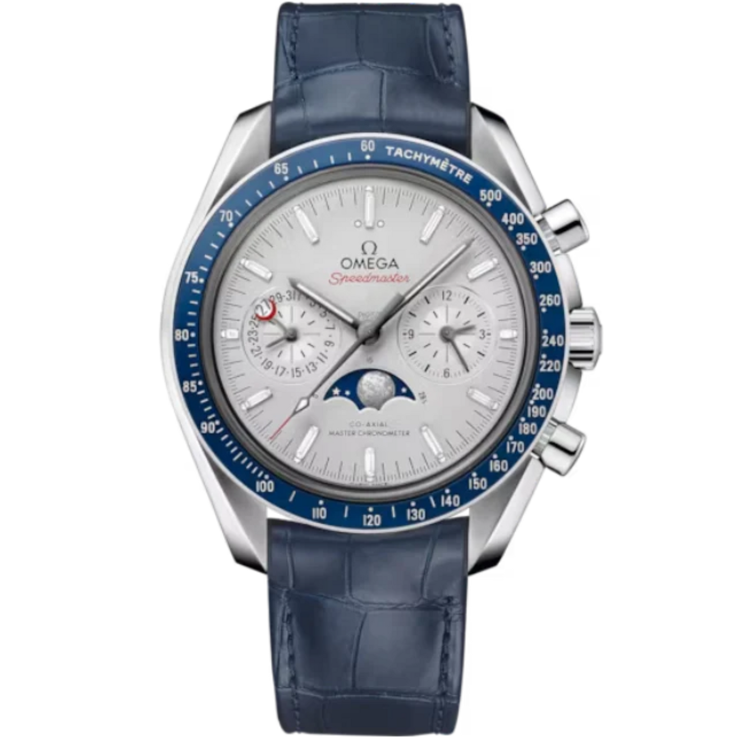 SPEEDMASTER MOONPHASE 44 MM PLATINUM WITH GREY DIAL