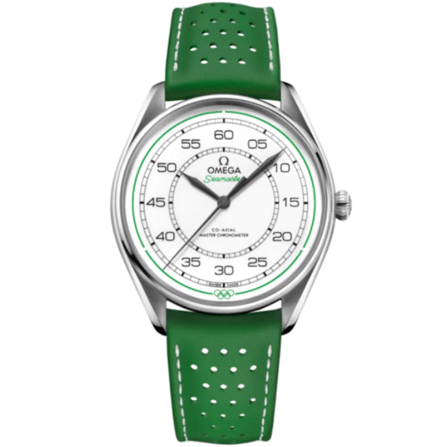 SEAMASTER OLYMPIC OFFICIAL TIMEKEEPER LIMITED EDITION SET 39 MM STAINLESS STEEL WITH WHITE DIAL