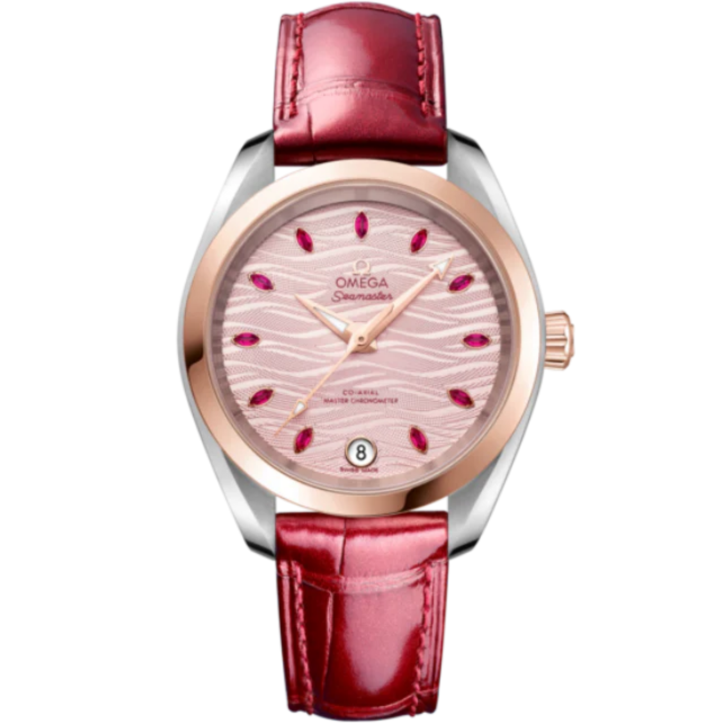 SEAMASTER AQUA TERRA 150M 34 MM STAINLESS STEEL - SEDNA™ GOLD WITH PINK DIAL