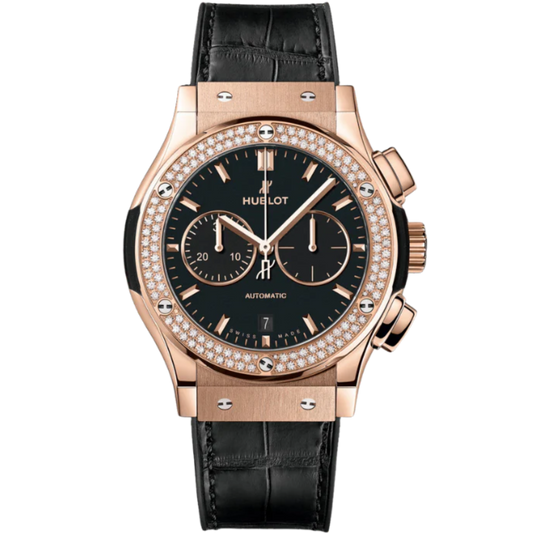 CLASSIC FUSION 42 MM CHRONOGRAPH KING GOLD DIAMONDS