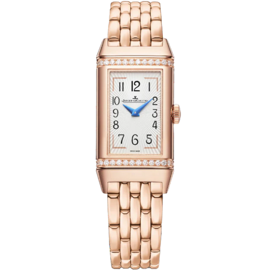 REVERSO ONE DUETTO 40 MM 18K ROSE GOLD WITH SILVER GREY AND BURGUNDY DIAL