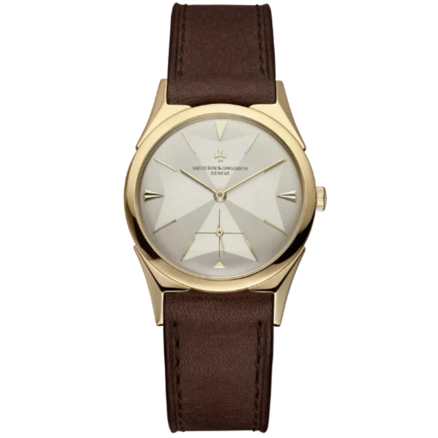 LES COLLECTIONNEURS REFERENCE 6068 32 MM YELLOW GOLD WITH WHITE DIAL