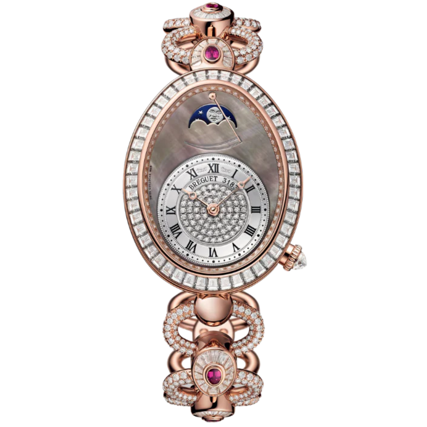 REINE DE NAPLES 8909 38 MM ROSE GOLD WITH MOTHER OF PEARL DIAL