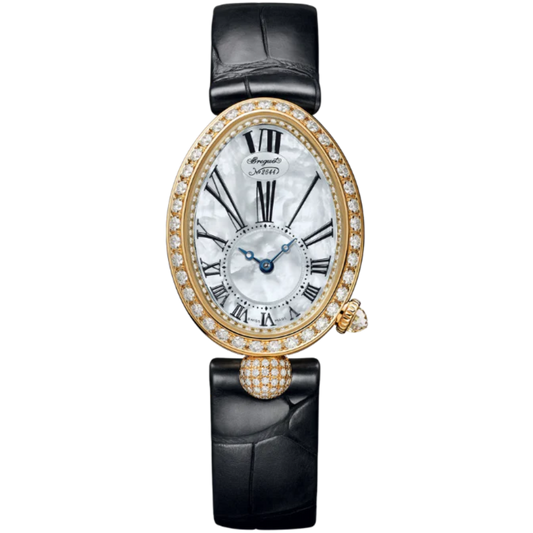 REINE DE NAPLES 8928 33 MM YELLOW GOLD WITH MOTHER OF PEARL DIAL