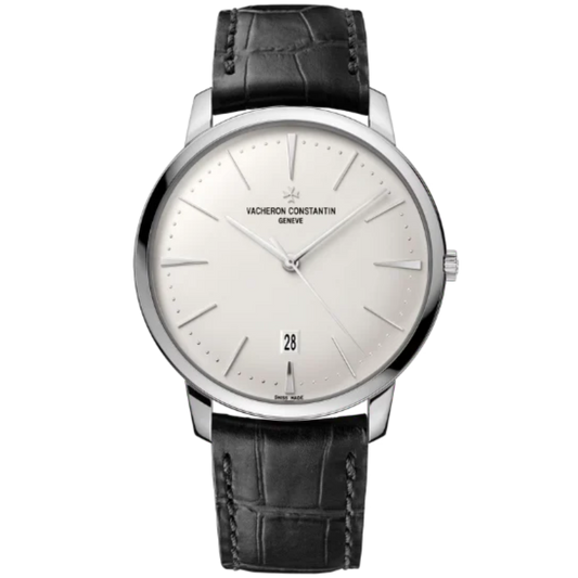 PATRIMONY SELF WINDING 40 MM 18K WHITE GOLD WITH WHITE BRASS DIAL