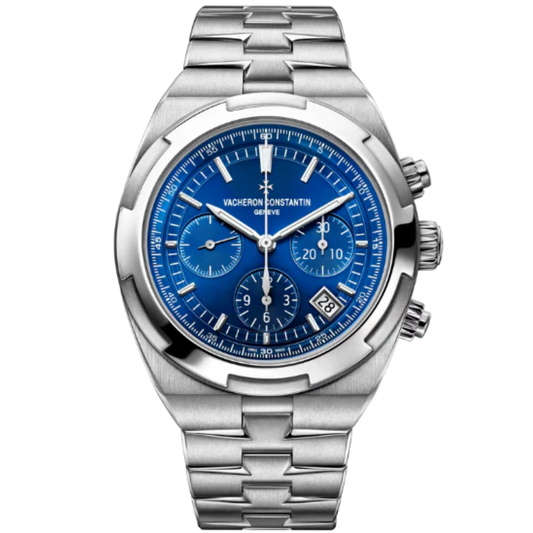 OVERSEAS CHRONOGRAPH 42 MM STAINLESS STEEL WITH BLUE BRASS DIAL