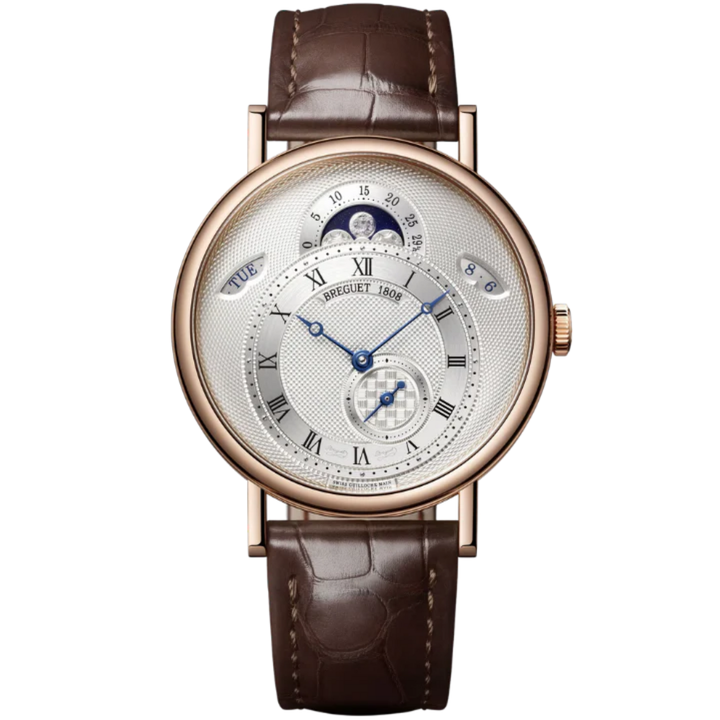 CLASSIQUE CALENDRIER 7337 39 MM ROSE GOLD WITH SILVER DIAL