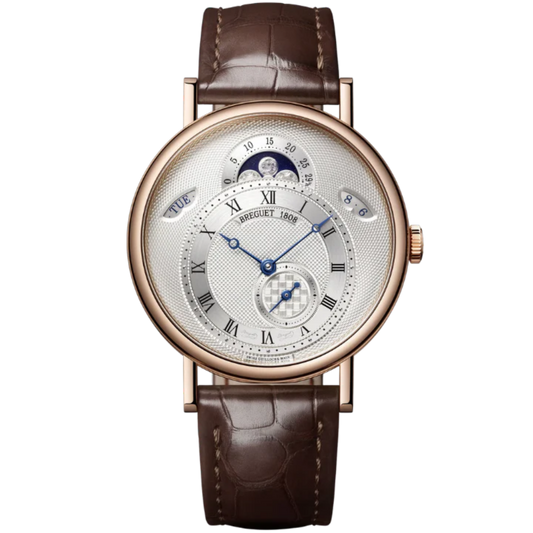 CLASSIQUE CALENDRIER 7337 39 MM ROSE GOLD WITH SILVER DIAL