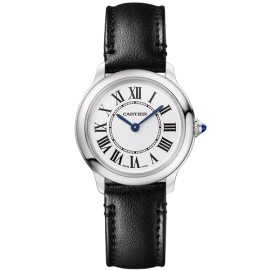 RONDE MUST DE CARTIER 29 MM STAINLESS STEEL WITH SANDBLASTED SILVER DIAL