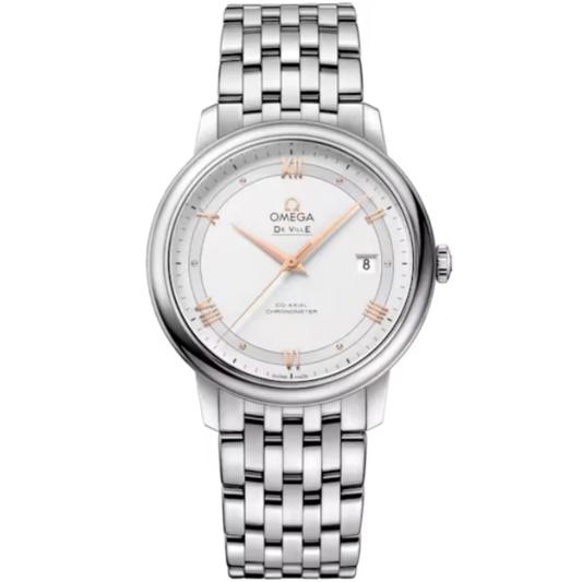 DE VILLE PRESTIGE 39 MM STAINLESS STEEL WITH SILVER DIAL