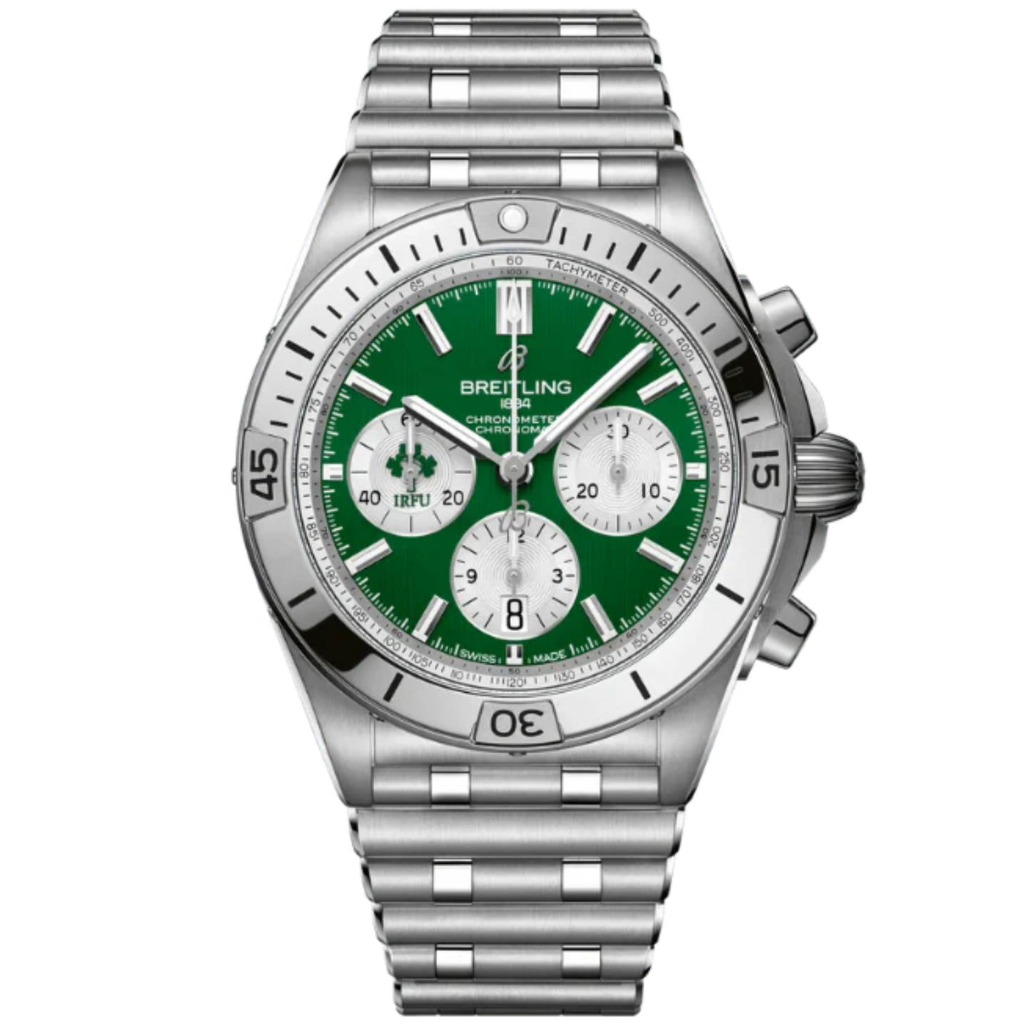 CHRONOMAT B01 SIX NATIONS IRELAND 42 MM STAINLESS STEEL WITH GREEN DIAL