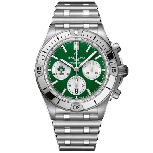 CHRONOMAT B01 SIX NATIONS IRELAND 42 MM STAINLESS STEEL WITH GREEN DIAL