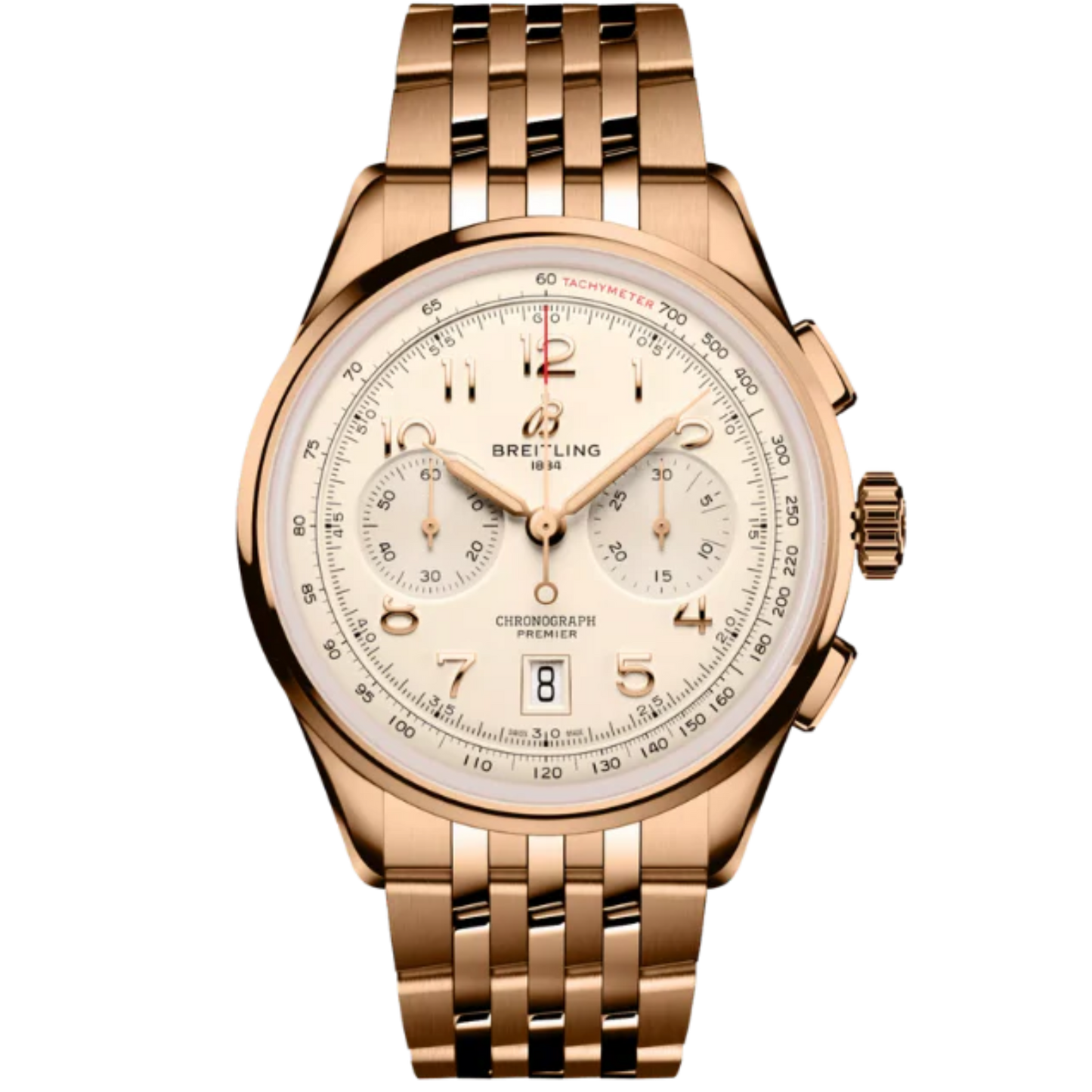 PREMIER B01 CHRONOGRAPH 42 MM 18K ROSE GOLD WITH CREAM DIAL