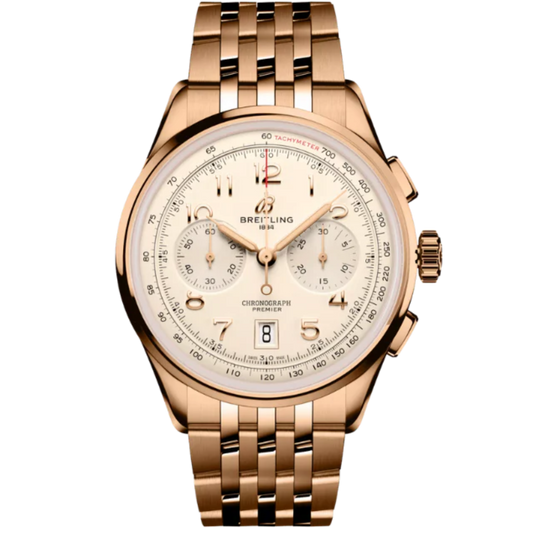 PREMIER B01 CHRONOGRAPH 42 MM 18K ROSE GOLD WITH CREAM DIAL