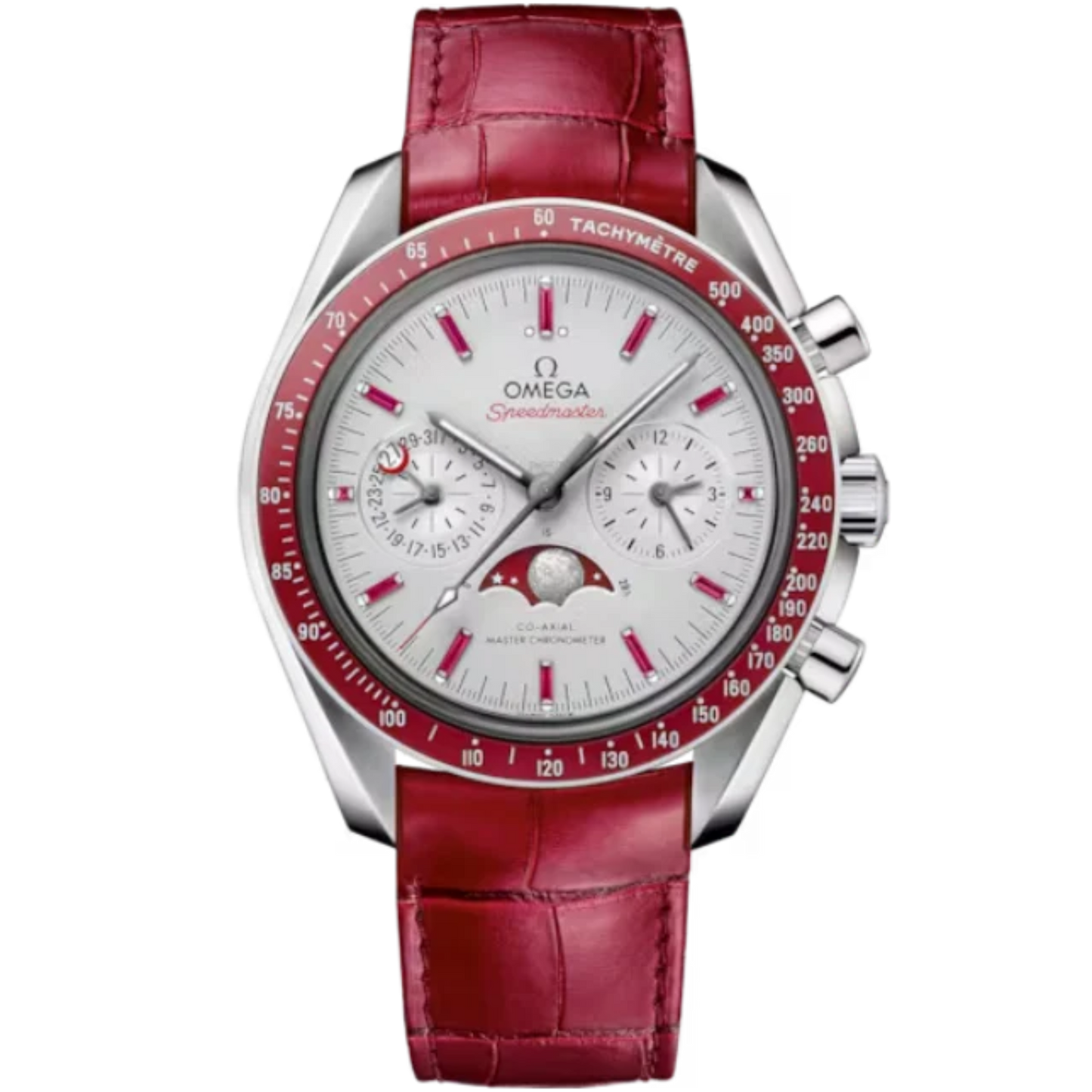 SPEEDMASTER MOONPHASE 44 MM PLATINUM WITH GREY DIAL