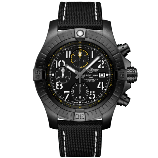AVENGER CHRONOGRAPH NIGHT MISSION 45 MM DLC-COATED TITANIUM AND BLACK DIAL