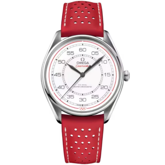 SEAMASTER OLYMPIC OFFICIAL TIMEKEEPER LIMITED EDITION SET 39 MM STAINLESS STEEL WITH WHITE DIAL