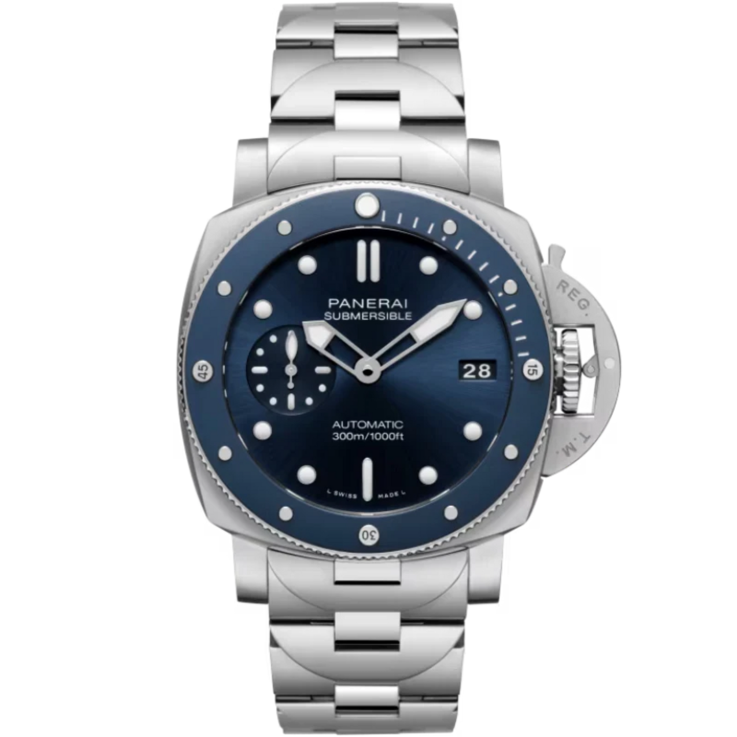 SUBMERSIBLE BLU NOTTE PAM02068 42 MM STAINLESS STEEL WITH BLUE DIAL