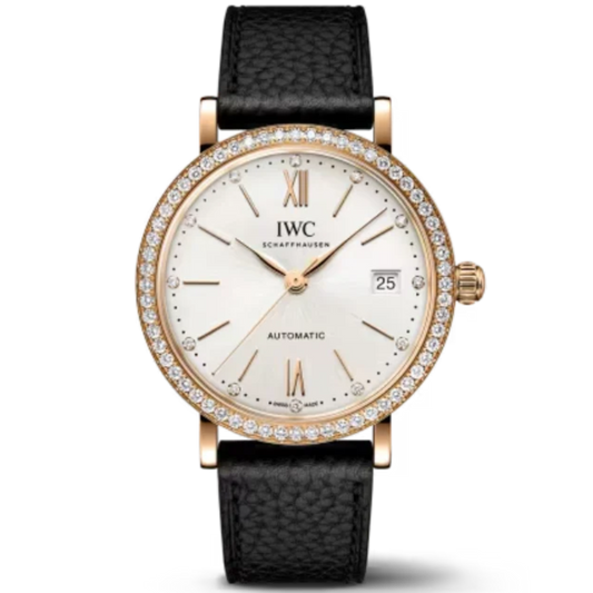 PORTOFINO AUTOMATIC 37 MM GOLD WITH WHITE DIAL