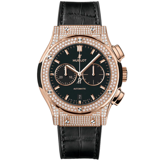 CLASSIC FUSION 42 MM CHRONOGRAPH KING GOLD PAVÉ