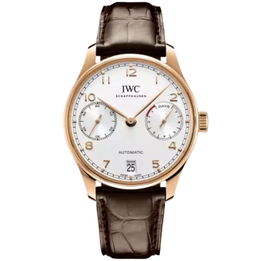 PORTUGIESER AUTOMATIC 42 MM GOLD WITH WHITE DIAL
