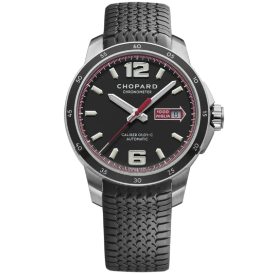 MILLE MIGLIA GTS AUTOMATIC 43 MM  LUCENT STEEL™ WITH BLACK DIAL