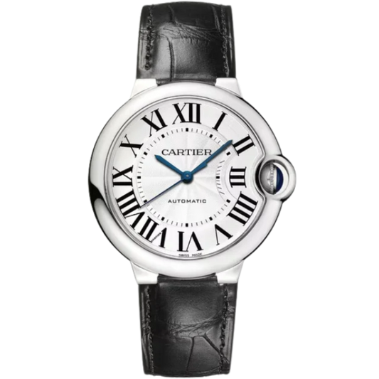 BALLON BLEU DE CARTIER 36 MM STAINLESS STEEL WITH SILVER GUILLOCHE OPALINE DIAL