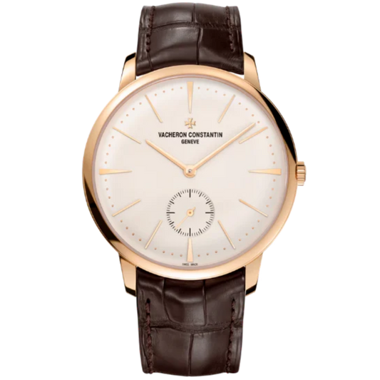PATRIMONY MANUAL WINDING 42 MM PINK GOLD WITH WHITE COPPER DIAL