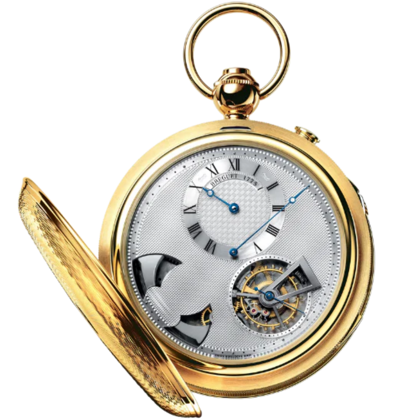 CLASSIQUE COMPLICATIONS 1907 POCKET WATCH 56 MM 18K YELLOW GOLD WITH SILVER DIAL