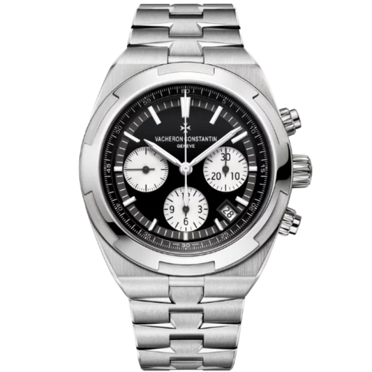 OVERSEAS CHRONOGRAPH 42 MM STAINLESS STEEL WITH BLACK BRASS DIAL