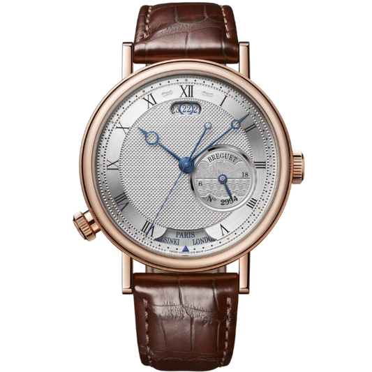 HORA MUNDI 5727 43 MM ROSE GOLD WITH SILVER DIAL